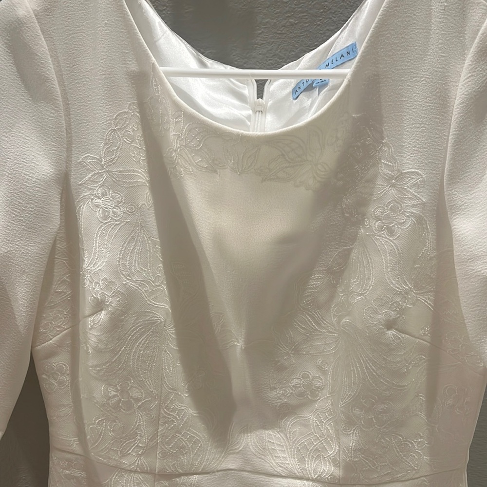 Bone cream color beautiful Antonio melani midi dress